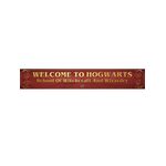 Product Harry Potter Welcome To Hogwarts Wooden Sign thumbnail image