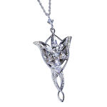 Product Lord Of The Rings Arwen's Evenstar Sterling Silver Pendant With Swarovski Crystals thumbnail image