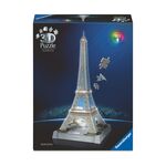 Product Παζλ Ravensburger 3D Puzzle: 3D Iconics - Eiffel Tower Night Edition (216pcs) thumbnail image