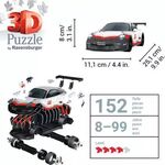 Product Παζλ Ravensburger 3D Puzzle: Porsche 911 GT3 Cup (108 pcs) (11557) thumbnail image