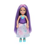 Product Mattel Barbie: Chelsea - Floral Purple Dress with Purple Hair Doll (JKH60) thumbnail image