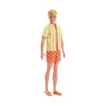 Product Κούκλα Mattel Barbie: Style - Ken Fashionistas Doll with Blond Hair, Yellow Polka-Dot Board Shorts with Yellow &amp; White Striped Shirt #252 (JJN66) thumbnail image