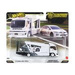 Product Mattel Hot Wheels Premium: Car Culture Team Transport – Hw Honda Civic Type-R &amp; Kousoku Hauler Vehicles (JHX94) thumbnail image
