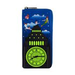 Product Loungefly Disney Peter Pan Glow Clock Zip Around Wallet thumbnail image