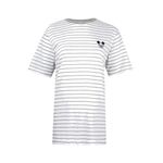 Product Disney Mickey Face White Grey Ladies T-Shirt thumbnail image