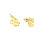 Product Disney Couture Fantasia Sorcerer's Apprentice Mickey & Mop Gold-Plated Stud Earrings thumbnail image