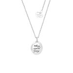 Product Disney Couture White Gold-Plated Tinkerbell "Believing is Just the Beginning" Locket Necklace thumbnail image