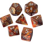Product Ζάρια Lustrous Gold/Silver Mini Polyhedral 7-Die Set thumbnail image