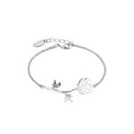 Product Disney Couture Beauty & the Beast White Gold-Plated Enchanted Rose Bracelet thumbnail image