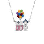 Product Disney Couture Pixar Gold-Plated Up House and Balloons Necklace thumbnail image