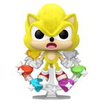 Product Funko POP! Sonic the Hedgehog - Super Sonic with Emeralds (Flocked) (Special Edition) thumbnail image