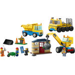 Product LEGO® City: Φορτηγά Οικοδομικών Υλικών και Γερανός με Μπάλα Κατεδάφισης (60391) thumbnail image