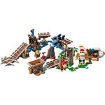 Product LEGO® Super Mario™: Diddy Kong's Mine Cart Ride Expansion Set (71425) Along with an Easter Candle thumbnail image