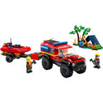 Product LEGO® City: Πυροσβεστικό Όχημα 4x4 με Φουσκωτό Διάσωσης (60412) thumbnail image