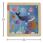 Product Παζλ Fisher-Price: Wooden Jigsaw Puzzle - Sea (HXV17) thumbnail image