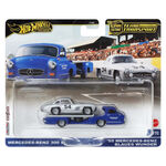 Product Mattel Hot Wheels: Premium Car Culture Team Transport - Mercedes-Benz 300SL & '55 Mercedes-Benz Blaues Wunder (HRV48) thumbnail image