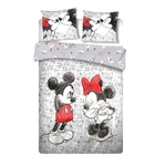 Product Disney Mickey And Minnie Eyes Kiss Duvet Cover Bed Double thumbnail image