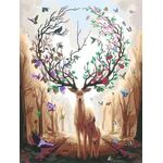 Product Σετ Ζωγραφικής Ravensburger: Creart Canvas - Magic Deer (23910) thumbnail image