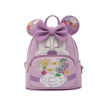 Product Loungefly Disney Minnie Holding Flowers Mini Backpack thumbnail image