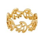 Product Disney Couture Lion King 14kt Gold-Plated Simba Outline Ring thumbnail image