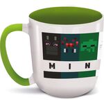 Product Minecraft Squared Pattern Young AdultCeramic Elite Mug In Gift Box thumbnail image