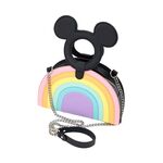 Product Loungefly Disney Mickey Mouse Pastel Rainbow Crossbody Bag thumbnail image