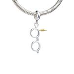 Product Harry Potter Sterling Silver Lightning Bolt & Glasses Slider Charm thumbnail image