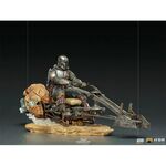 Product Iron Studios Deluxe: The Mandalorian - Mando on Speederbike Art Scale Statue (1/10) (LUCSWR48721-10) thumbnail image