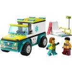 Product LEGO® City: Emergency Ambulance and Snowboarder (60403) thumbnail image