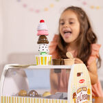 Product Melissa &amp; Doug Pretend Play: Wood - Scoop & Serve Ice-Cream Counter Play Set (6074905) thumbnail image