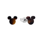Product Disney Couture Essential Classic EverydayTortoise Shell Mickey Mouse HeadStud Earrings thumbnail image