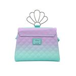 Product Loungefly Little Mermaid Ombre Scales Shell Handle Crossbody Bag thumbnail image