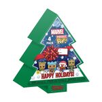 Product Φιγούρες Funko Pocket Pop! 4-Pack Marvel  Happy Holidays Tree Box GITD Diamond thumbnail image
