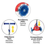 Product Σκούτερ AS Outdoor Marvel: Scooter Plus Spider-Man (Flashing Wheels) (5004-50275) thumbnail image