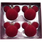 Product Χριστουγεννιάτικα Στολίδια Disney Mickey Ear Bauble Velvet Red thumbnail image