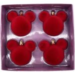 Product Χριστουγεννιάτικα Στολίδια Disney Mickey Ear Bauble Velvet Red thumbnail image