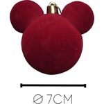 Product Χριστουγεννιάτικα Στολίδια Disney Mickey Ear Bauble Velvet Red thumbnail image