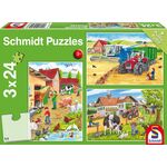 Product Puzzle 56216 On The Farm 3x24 Pieces thumbnail image
