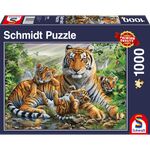 Product Puzzle 58986 Tiger And Cubs 1000 Pieces thumbnail image