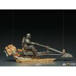 Product Iron Studios Deluxe: The Mandalorian - Mando on Speederbike Art Scale Statue (1/10) (LUCSWR48721-10) thumbnail image