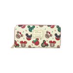 Product Loungefly Disney Mickey & Minnie Christmas Cookies Zip Around Wallet thumbnail image