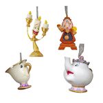 Product Disney Set of 4 Beauty & The Beast Resin Hanging Decoration thumbnail image