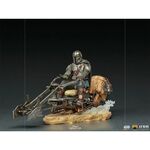 Product Iron Studios Deluxe: The Mandalorian - Mando on Speederbike Art Scale Statue (1/10) (LUCSWR48721-10) thumbnail image