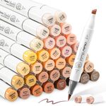 Product Ohuhu Markers Brush & Chisel 36 Skin Tone Markers thumbnail image