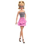 Product Mattel Barbie Doll - Fashionistas #213 Black And White Shirt and Pink Skirt Doll (HRH11) thumbnail image