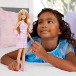 Product Mattel Barbie: Fashionistas - Pink Arm Cast and Plaid Top & Skirt Blonde Doll (JJN56) thumbnail image
