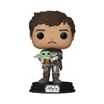 Product Funko Pop! Star Wars Mandalorian Mandalorian Holding The Child thumbnail image