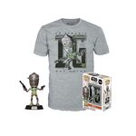 Product Star Wars The Mandalorian Pop! & Tee Box Child In Satchel Assortment thumbnail image
