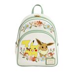 Product Loungefly Pokemon: Pikachu & Eevee Floral Mini Backpack thumbnail image