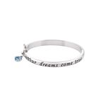 Product Disney Pinocchio White Gold-plated Wish Upon a Star Bangle thumbnail image